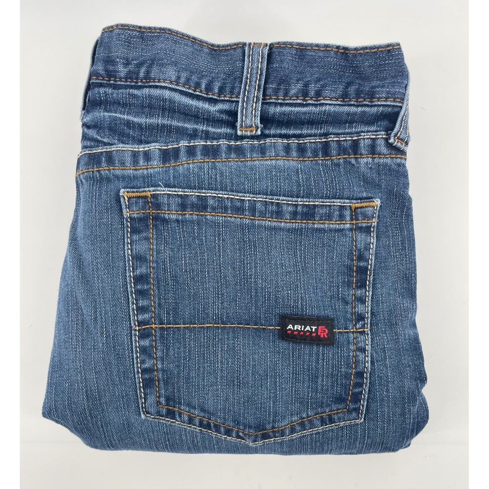Ariat FR M4 Relaxed Boot Jeans Mens 40x30 Blue Flame Resistant CAT 2 Workwear